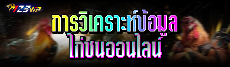 การวิเคราะห์ข้อมูลไก่ชนออนไลน์ 