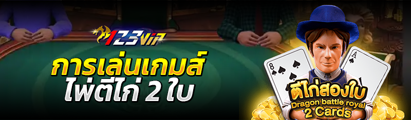 การเล่นเกมส์ไพ่ตีไก่ 2 ใบ 